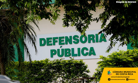 Imagem de compartilhamento para o artigo Vereadores de Costa Rica aprovam projeto de doação de imóvel para a Defensoria Pública da MS Todo dia